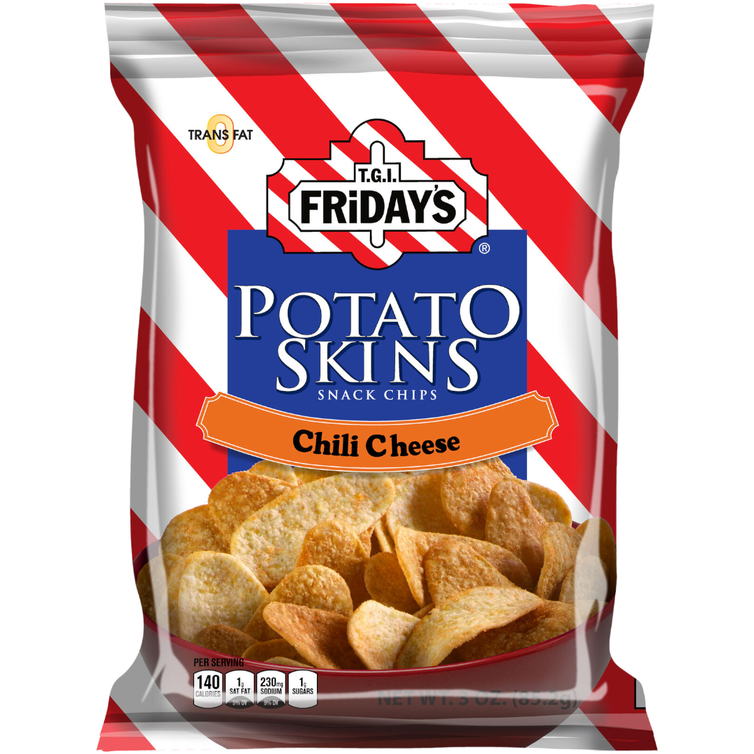 TGI Fridays Chili Cheese Potato Skins - 3oz (85.2g) | Poppin Candy