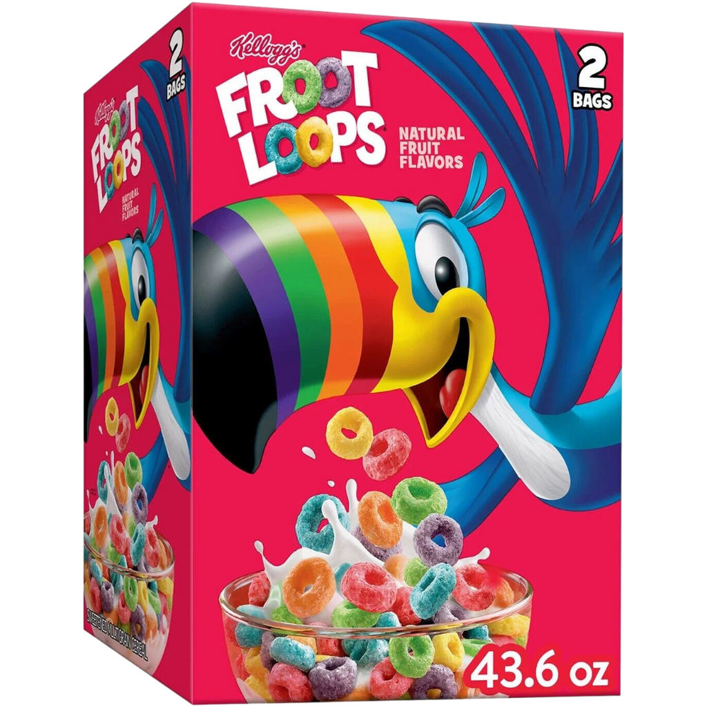 Kellogg's Froot Loops Cereal GIANT Box - 43.6oz (1.24kg)