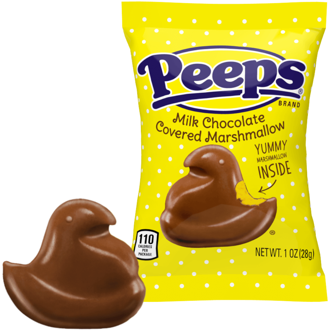 Peeps Milk Chocolate Covered Marshmallow Chick - 1oz (28g)