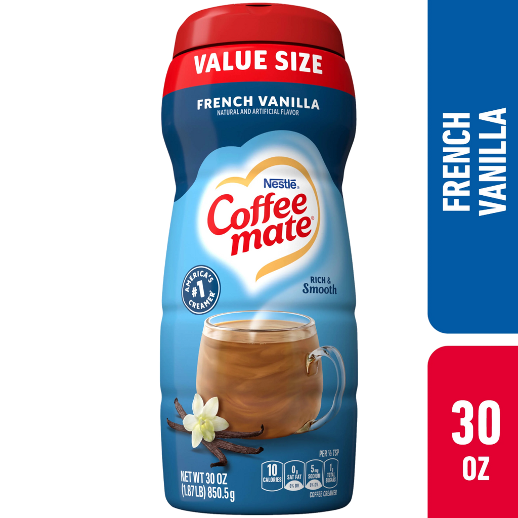 Coffee-Mate French Vanilla Powdered Creamer Value Size - 30oz (850.5g)