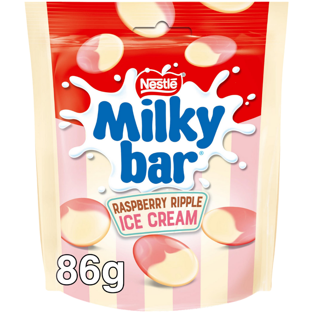 Milkybar Raspberry Ripple Ice Cream Buttons - 3.03oz (86g)