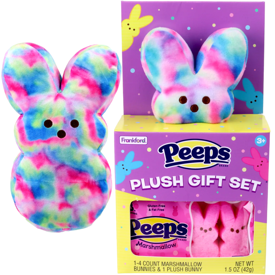 Peeps Tie Dye Plush Bunny House (Easter Limited Edition) - 1.5oz (42g)