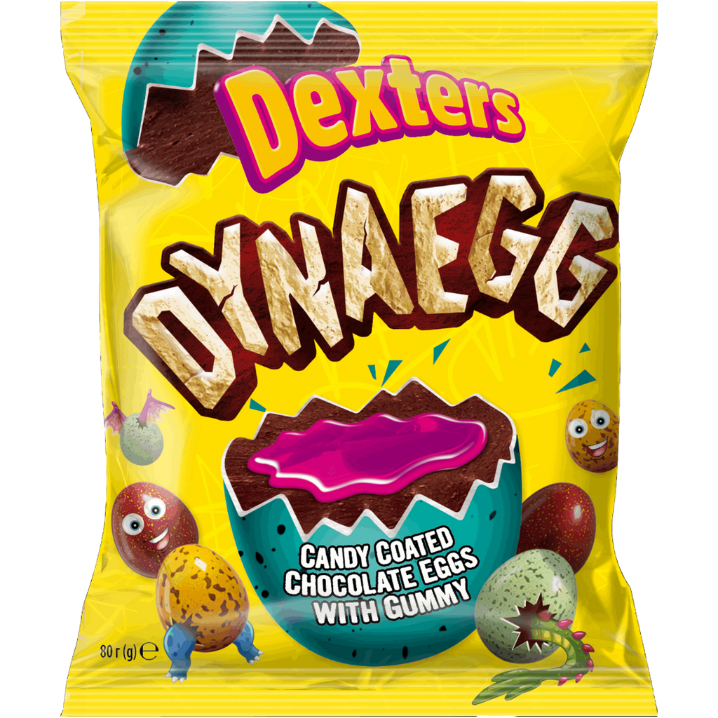 Dexters DynaEgg Gummy Filled Chocolate Mini Eggs Bag - 2.82oz (80g)