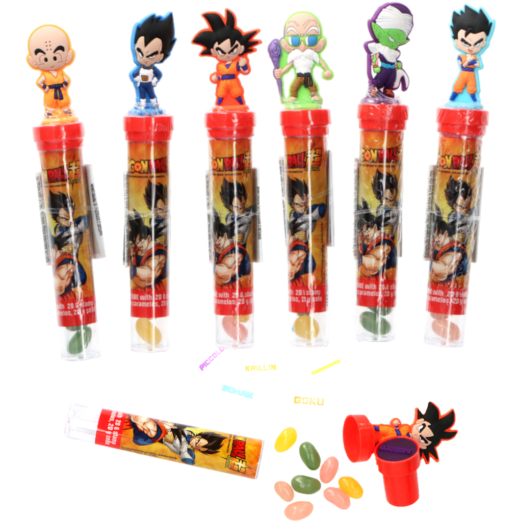 Dragon Ball Z Stamp Tube With Jelly Candies - 0.28oz (8g)