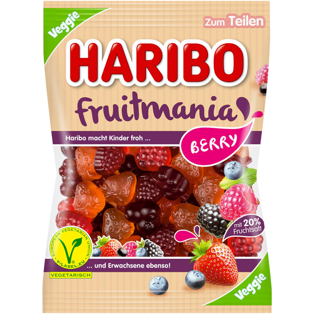 Haribo Fruitmania Berry Share Bag (European) - 5.6oz (160g)