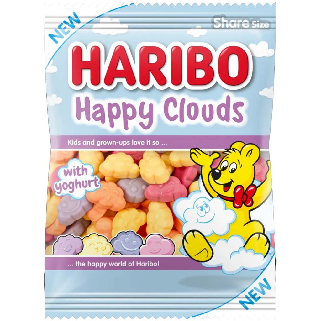 Haribo Happy Clouds Share Bag (European) - 6.2oz (175g) BB 06/24