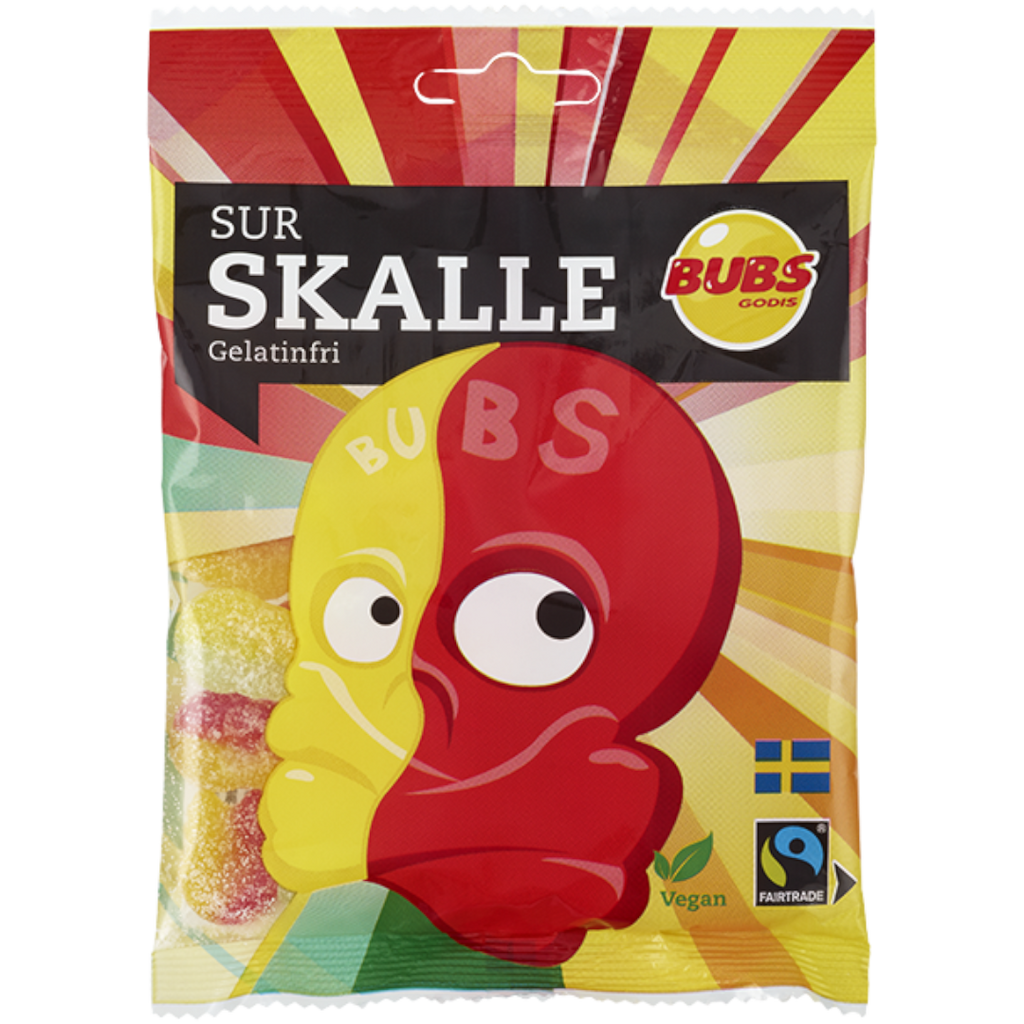 BUBS Sour Skulls Peg Bag (Sweden) - 3.17oz (90g)