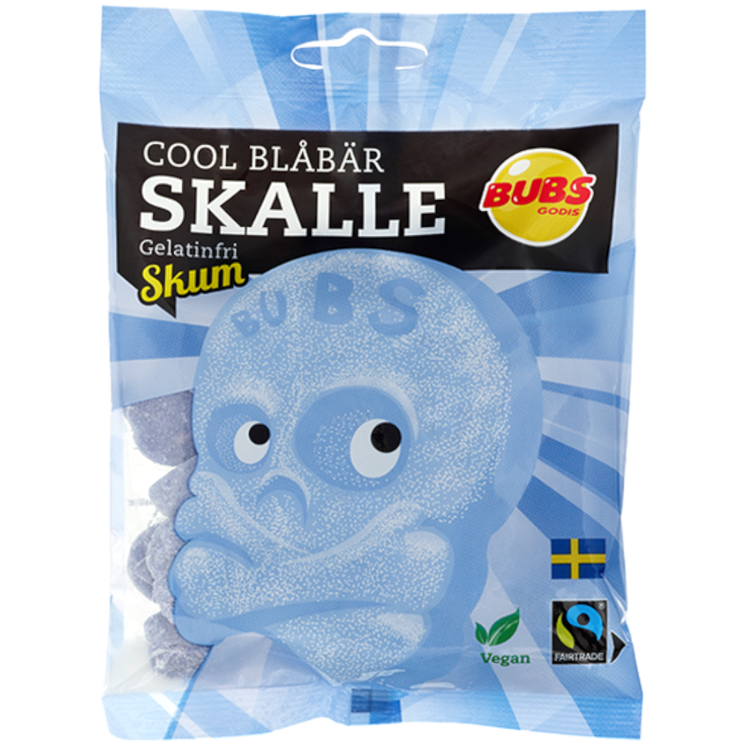 BUBS Cool Blueberry Skull Foam Peg Bag (Sweden) - 3.17oz (90g)