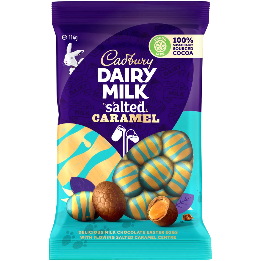 Cadbury Dairy Milk Salted Caramel Easter Eggs Limited Edition (Australia) - 4oz (114g)