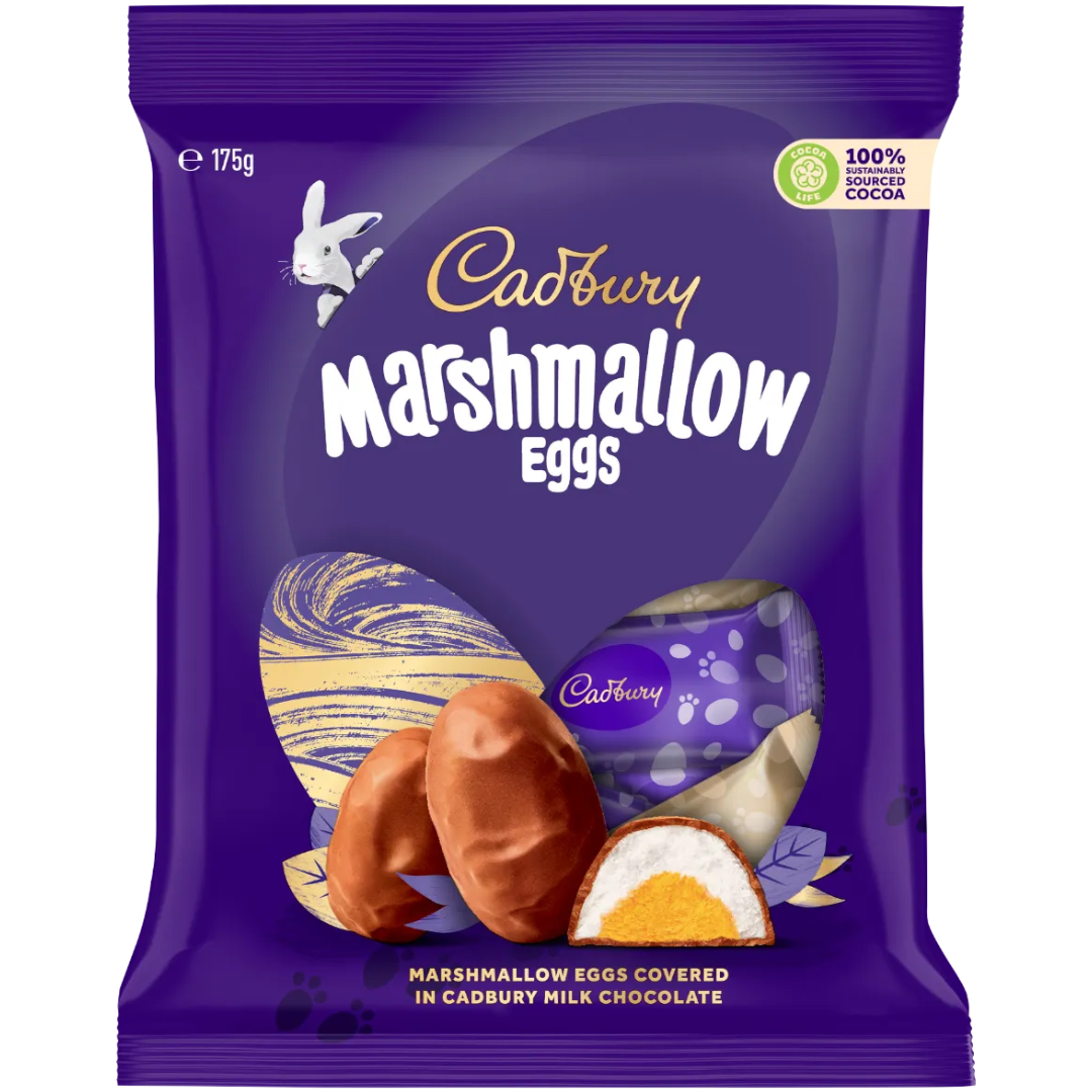 Cadbury Marshmallow Egg Share Bag Easter Limited Edition (Australia) - 6.2oz (175g)