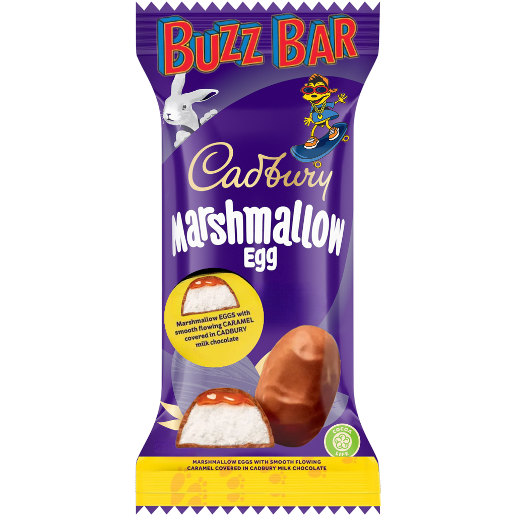 Cadbury Buzz Bar Marshmallow Egg Easter Limited Edition (Australia) - 0.9oz (25g) BB 1/06/24