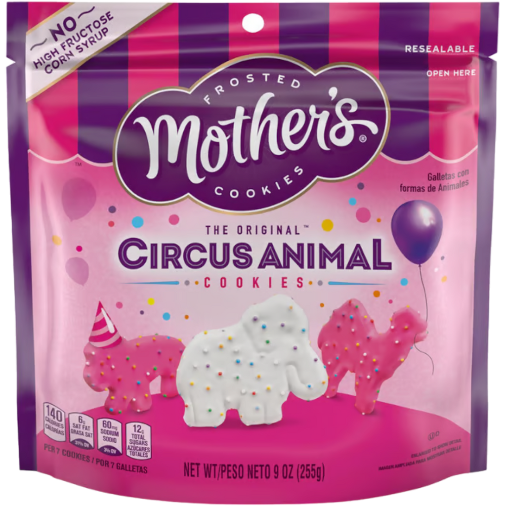 Mother's Circus Animal Frosted Cookies Share Bag - 9oz (255g)