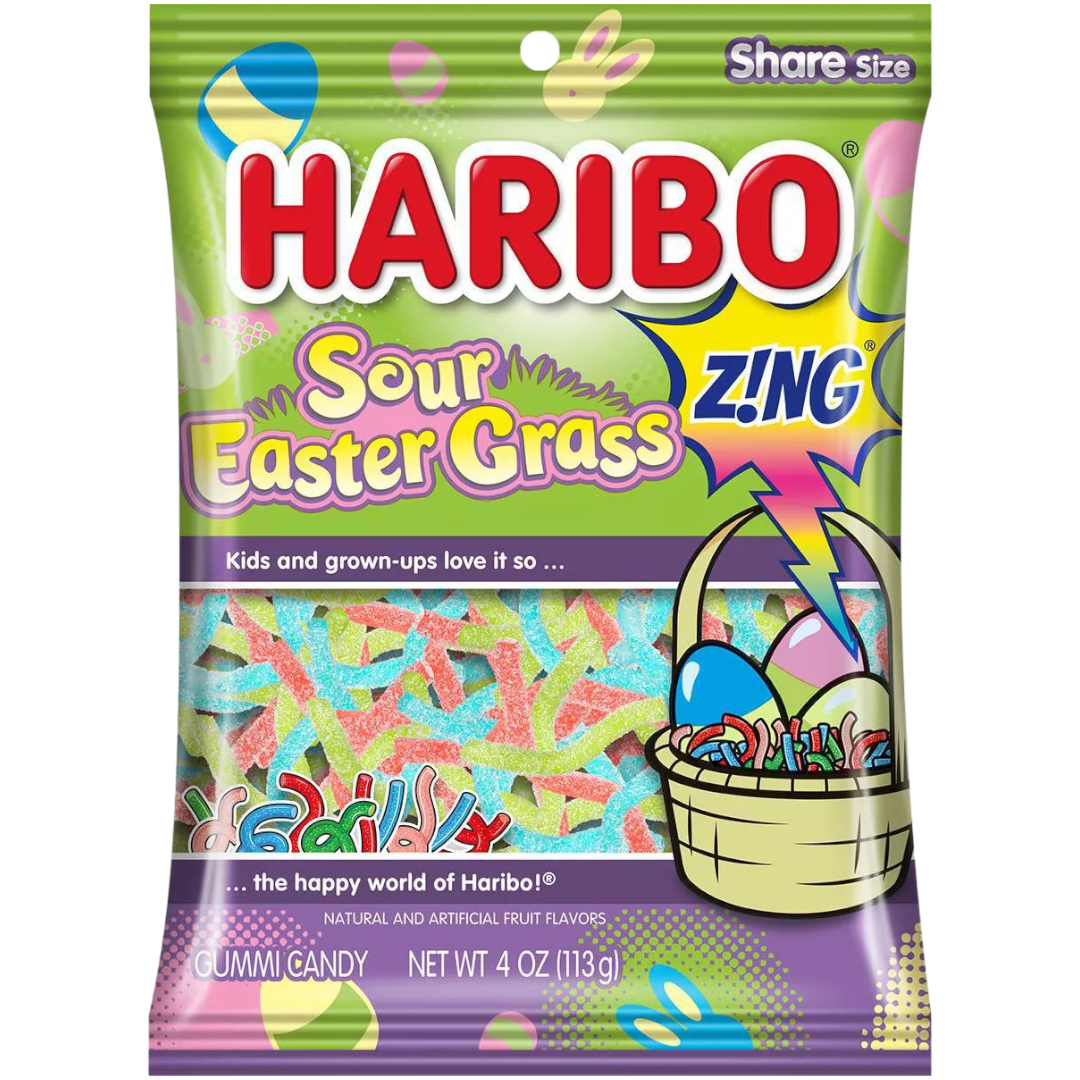 Haribo Sour Easter Grass Z!NG (Easter Limited Edition) - 4oz (113g)