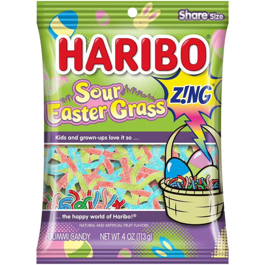Haribo Sour Easter Grass Z!NG (Easter Limited Edition) - 4oz (113g)