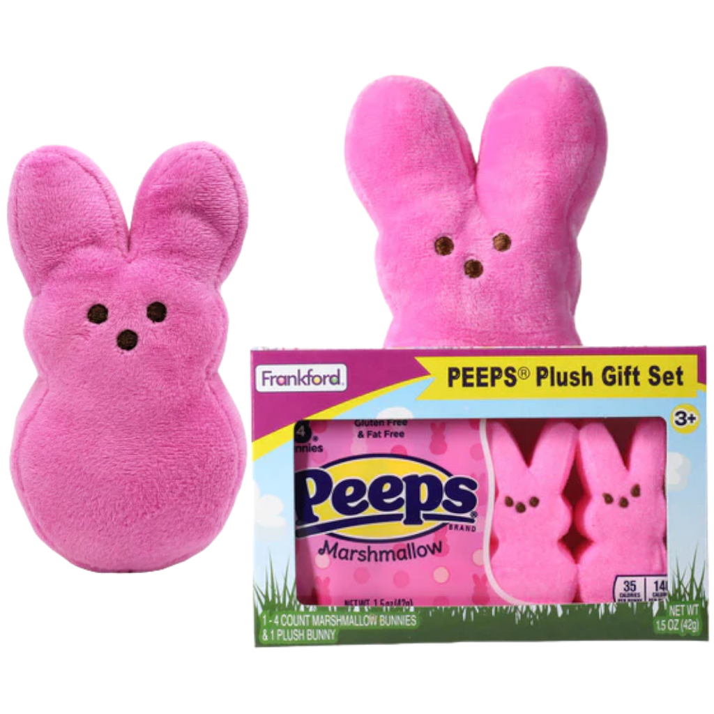 Peeps Pink Plush Bunny Gift Set (Easter Limited Edition) - 1.5oz (42g)