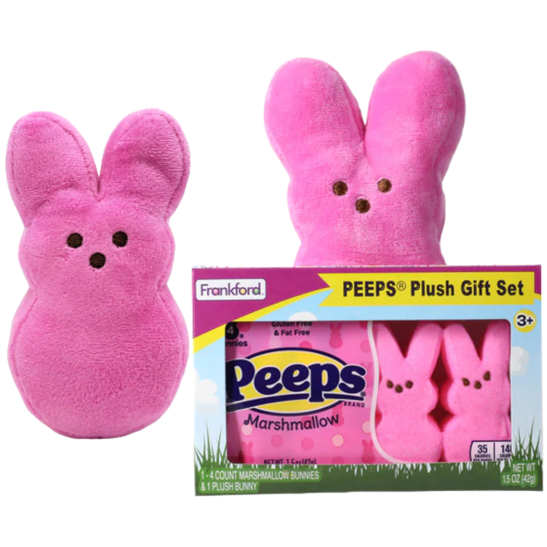 Peeps Pink Plush Bunny Gift Set (Easter Limited Edition) - 1.5oz (42g ...
