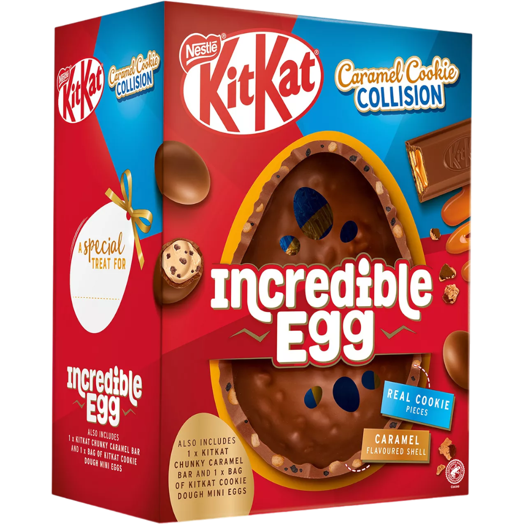 KitKat Caramel Cookie Collision Incredible Giant Easter Egg - 18oz (512.7g)