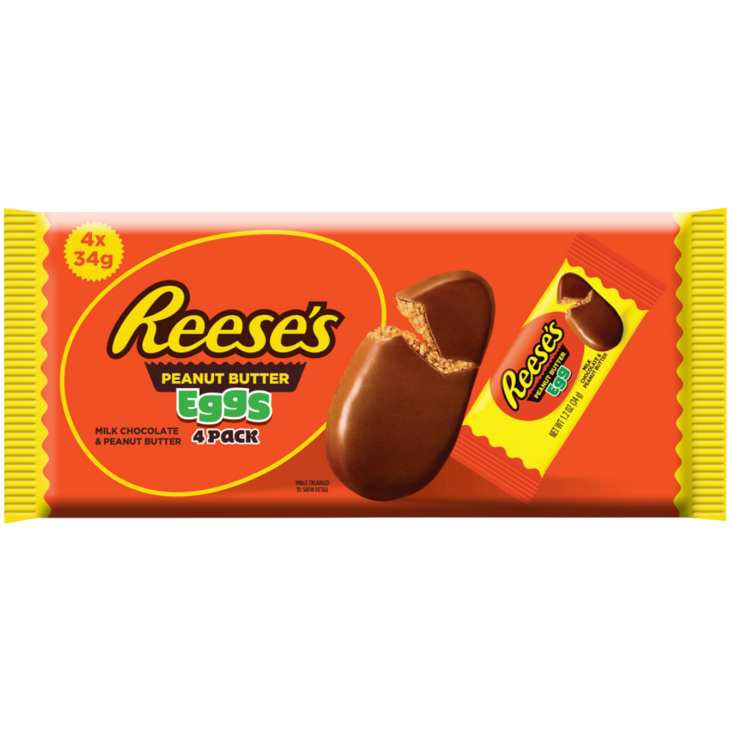 Reese's Peanut Butter Eggs 4 Pack (Easter Limited Edition) - 4.8oz (136g)
