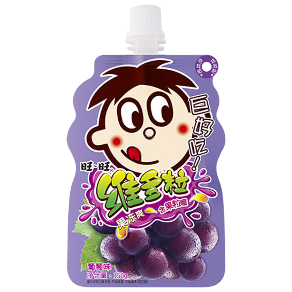 Want Want Fruit Jelly Drink Grape Flavour - 5.29oz (150g)