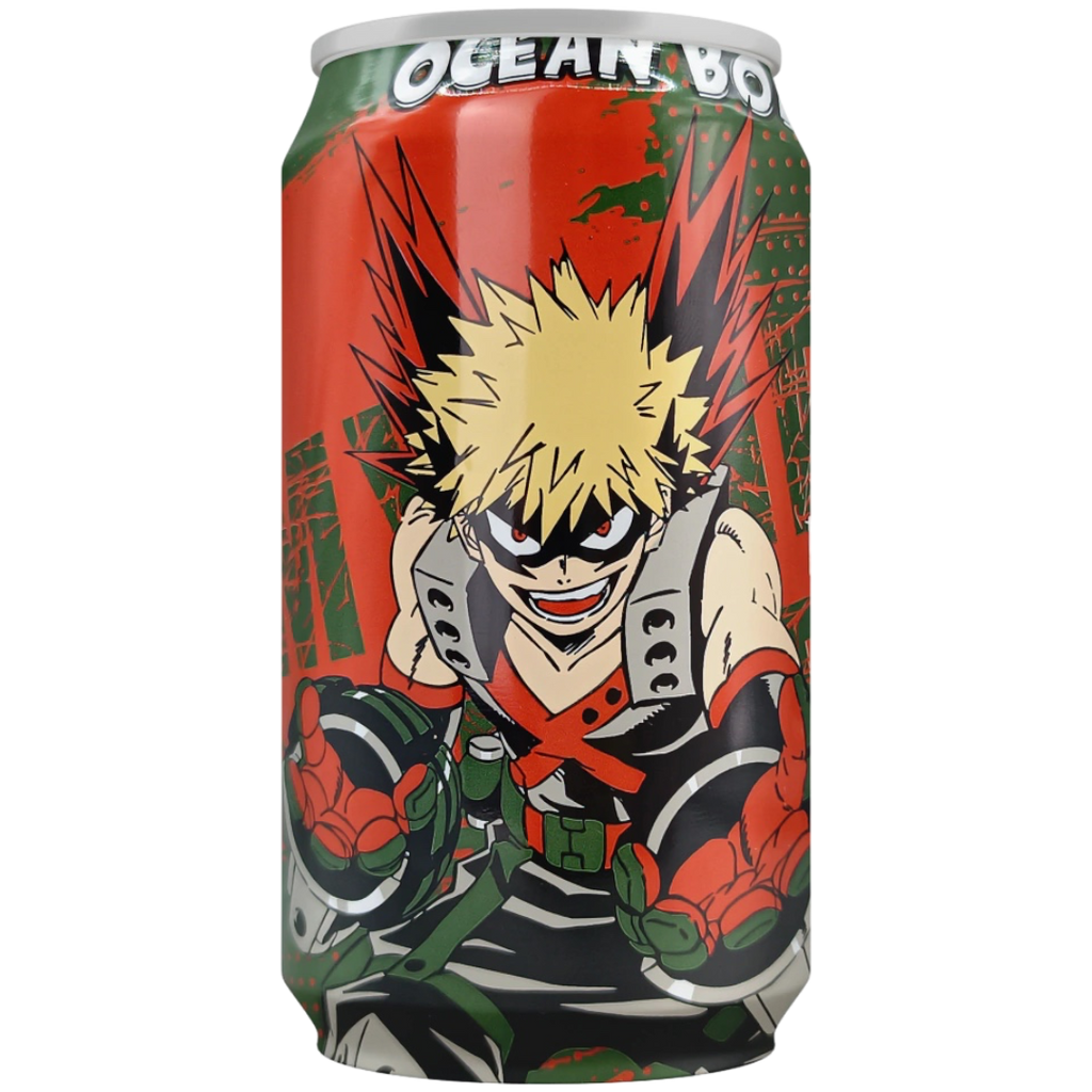 Ocean Bomb My Hero Academia (Katsuki Bakugo) Red Grape Flavour Sparkling Water - 11.1fl.oz (330ml)