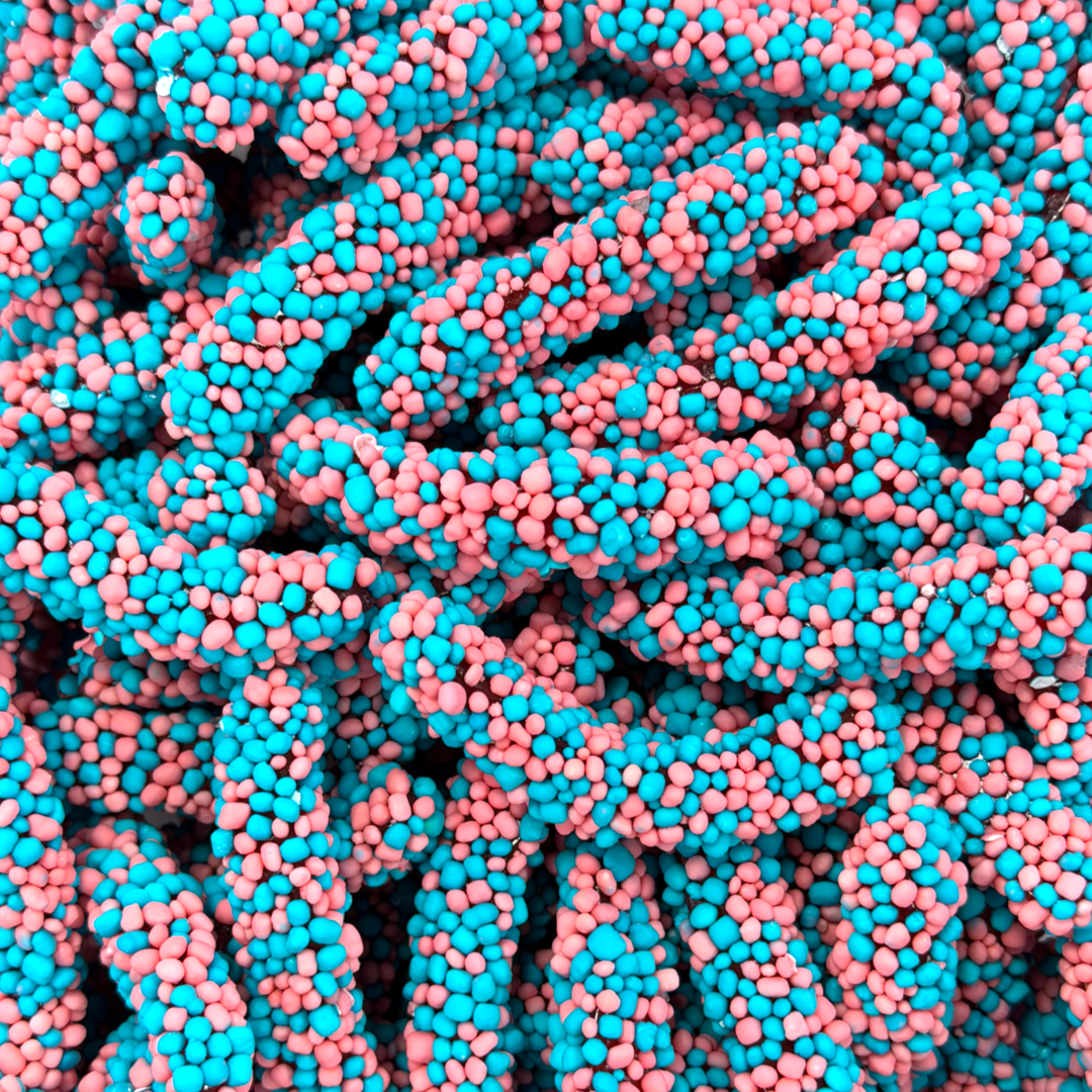 Blue Raspberry & Strawberry Sour Bobbly Worms
