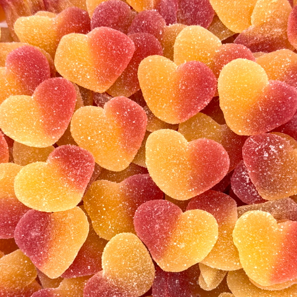 Fizzy Peach Hearts