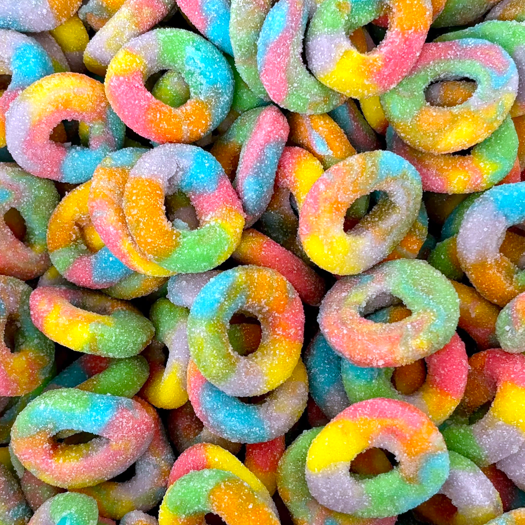 Fizzy Rainbow Rings