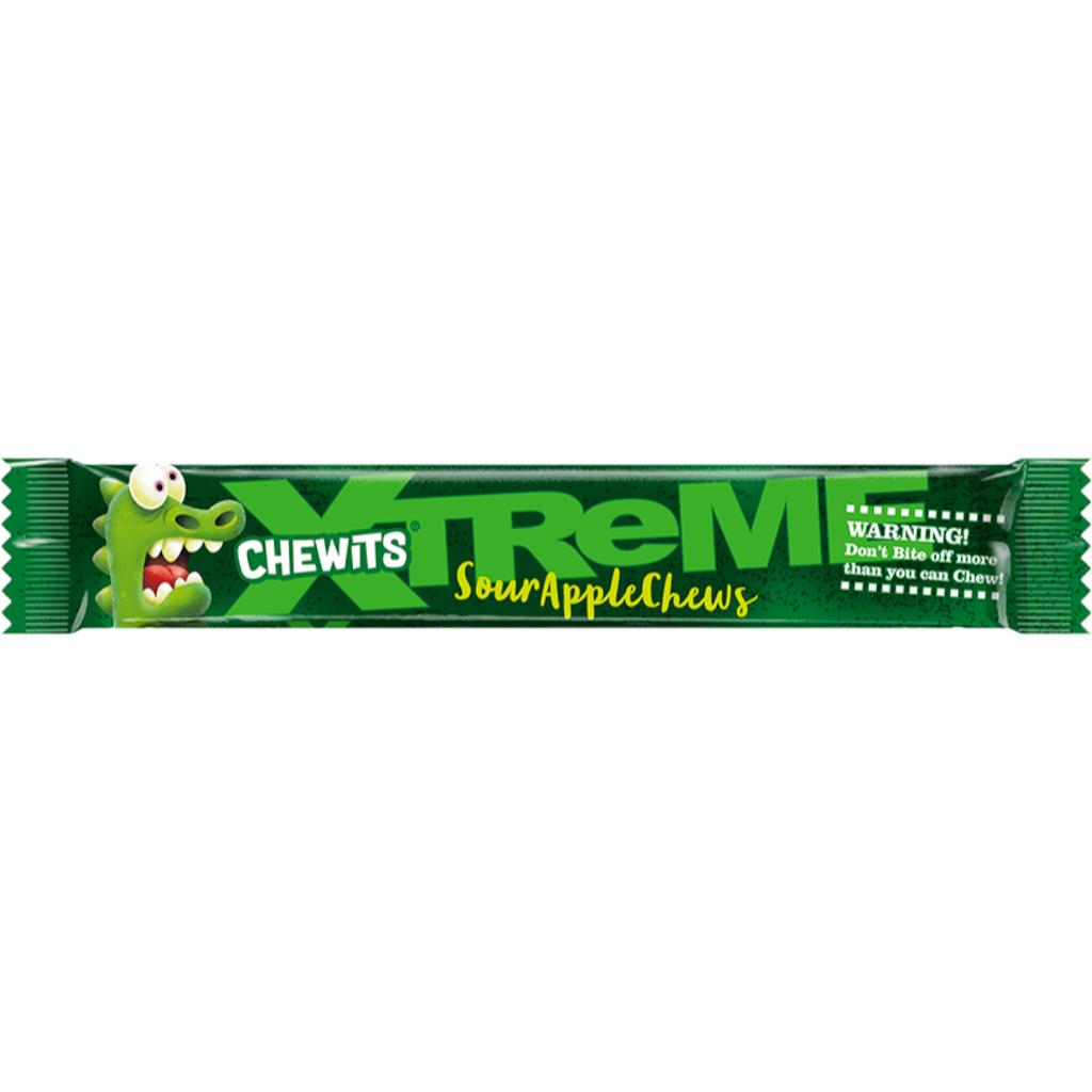 Chewits Xtreme Sour Apple Chews - 1.19oz (34g)