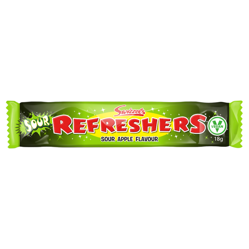 Swizzels Refreshers Sour Apple Chew Bar - 0.63oz (18g) | Poppin Candy