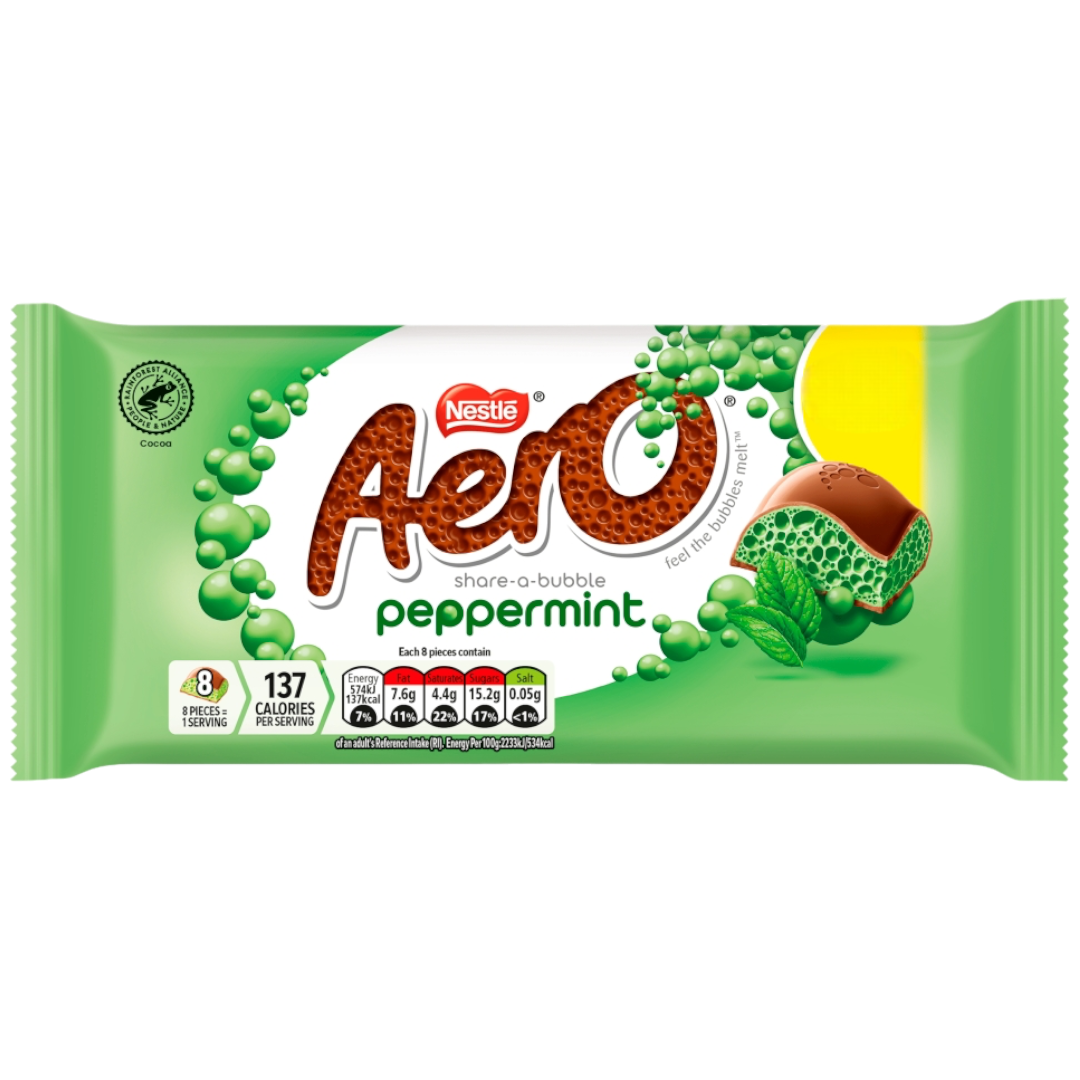 Aero Peppermint Chocolate Sharing Bar 3 17oz 90g Poppin Candy aero-peppermint-chocolate-sharing-bar-3-17oz-90g-poppin-candy