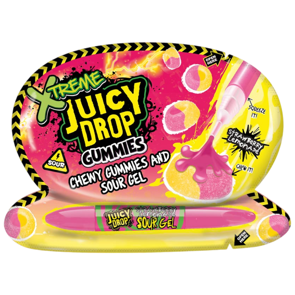 Xtreme Juicy Drop Gummies & Sour Gel Pen - 2.3oz (67g)