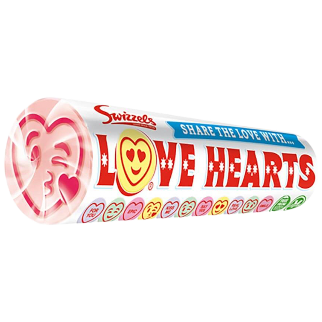 Swizzels Love Heart Rolls (SINGLE) - 1.37oz (39g)