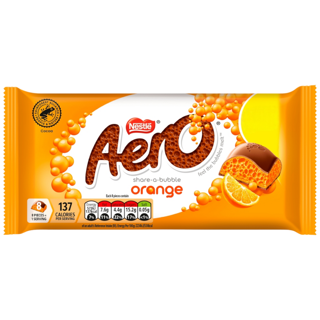 Aero Orange Chocolate Sharing Bar  - 3.17oz (90g)