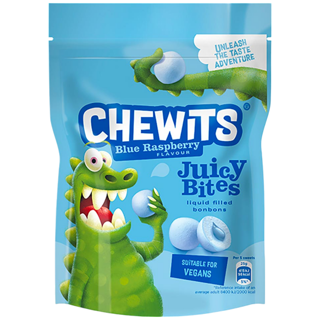 Chewits Blue Raspberry Juicy Bites - 4.05oz (115g)