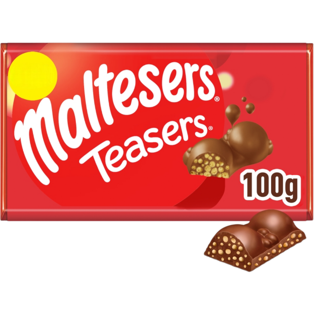 Maltesers Teasers Milk Chocolate & Honeycomb Sharing Bar - 3.52oz (100g)