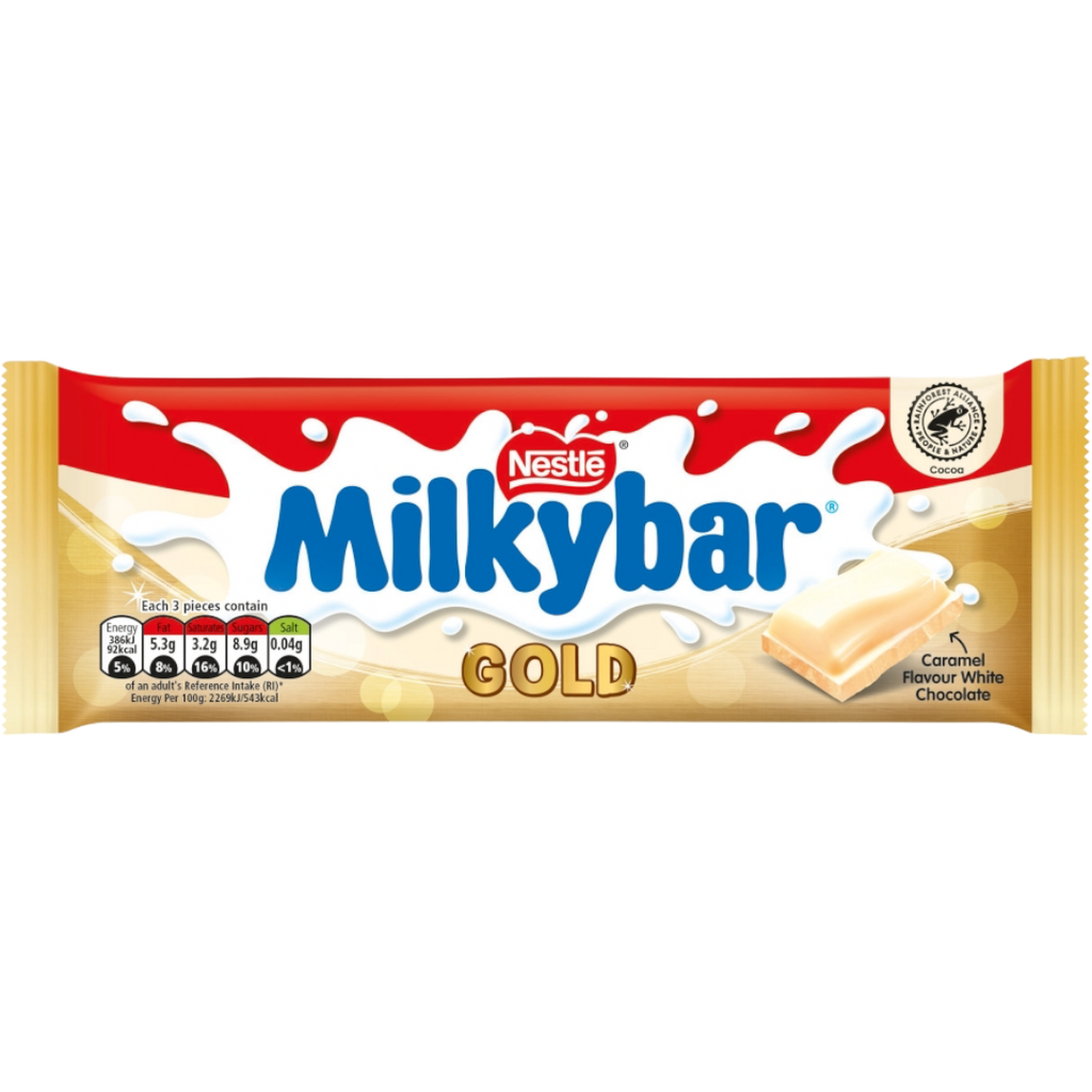 Milkybar Gold Caramel Flavour White Chocolate Sharing Bar - 2.99oz (85g)