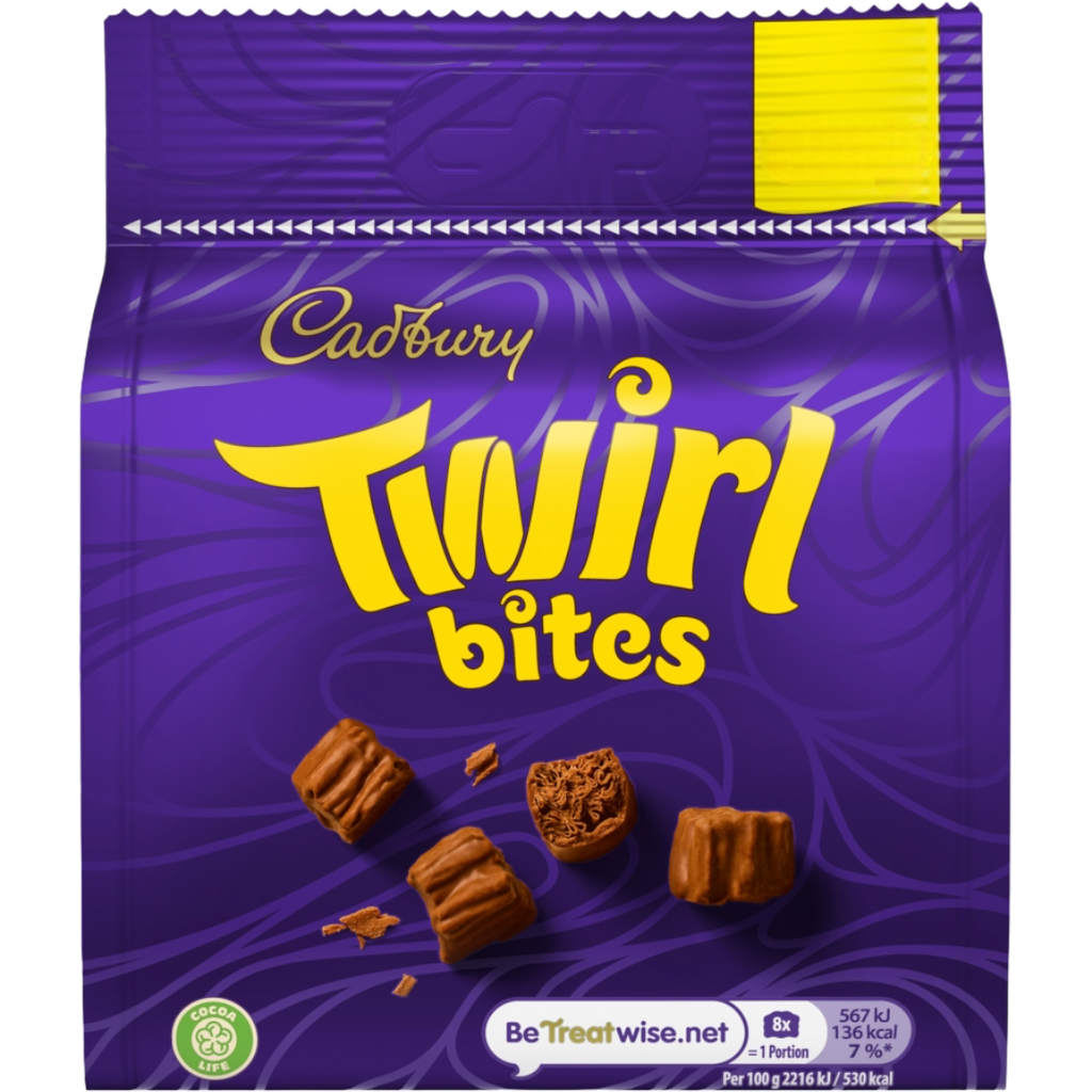 Cadbury Twirl Bites Chocolate Bag - 2.99oz (85g)