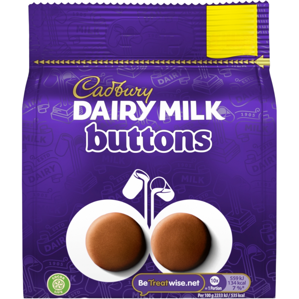 Cadbury Dairy Milk Buttons Chocolate Bag - 2.99oz (85g)