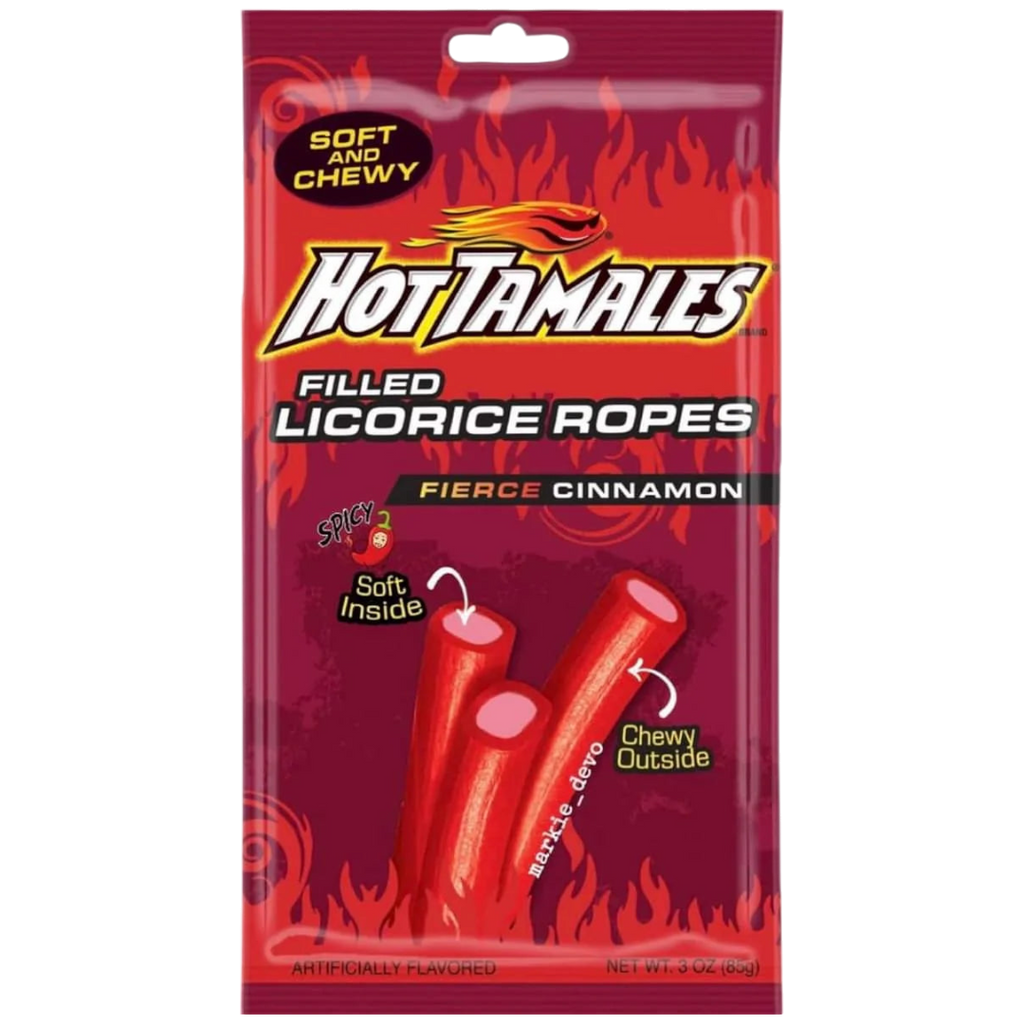 Hot Tamales Filled Ropes - 3oz (85g)