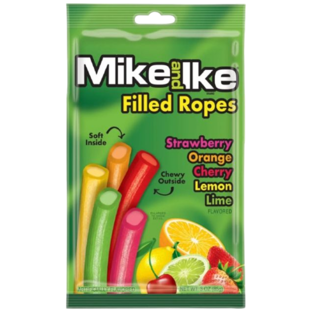 Mike & Ike Filled Ropes - 3oz (85g)