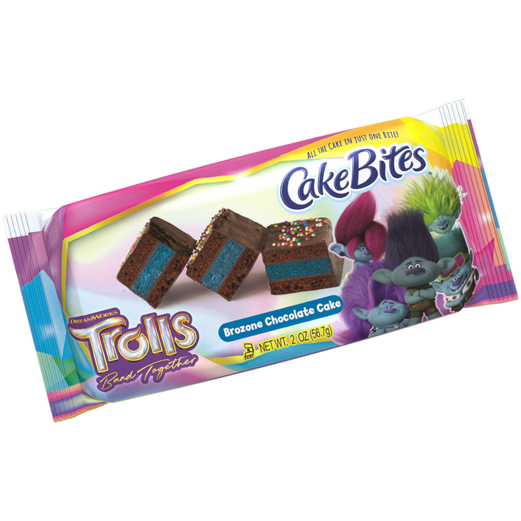 Cake Bites Trolls Brozone Chocolate Cake - 2oz (56.7g)