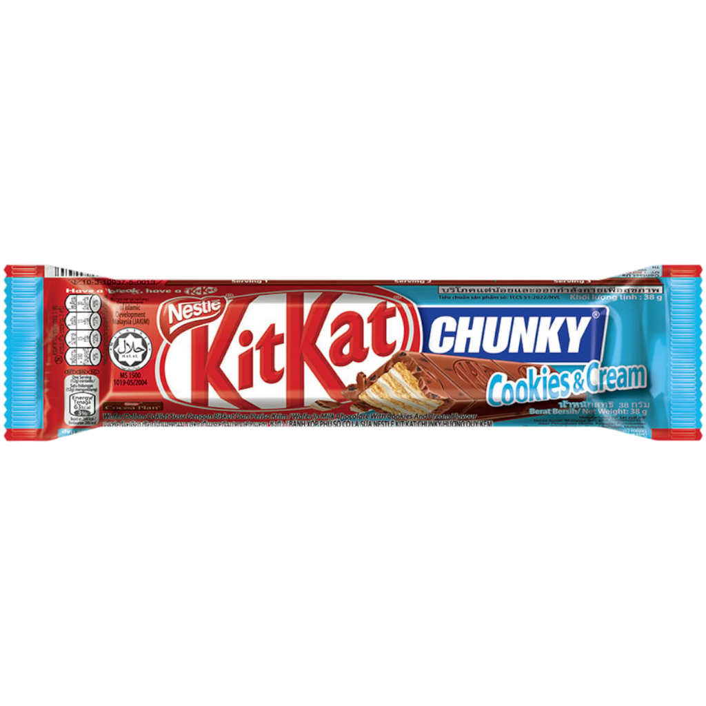 Kit Kat Chunky Cookies & Cream (Malaysia) - 1.34oz (38g)