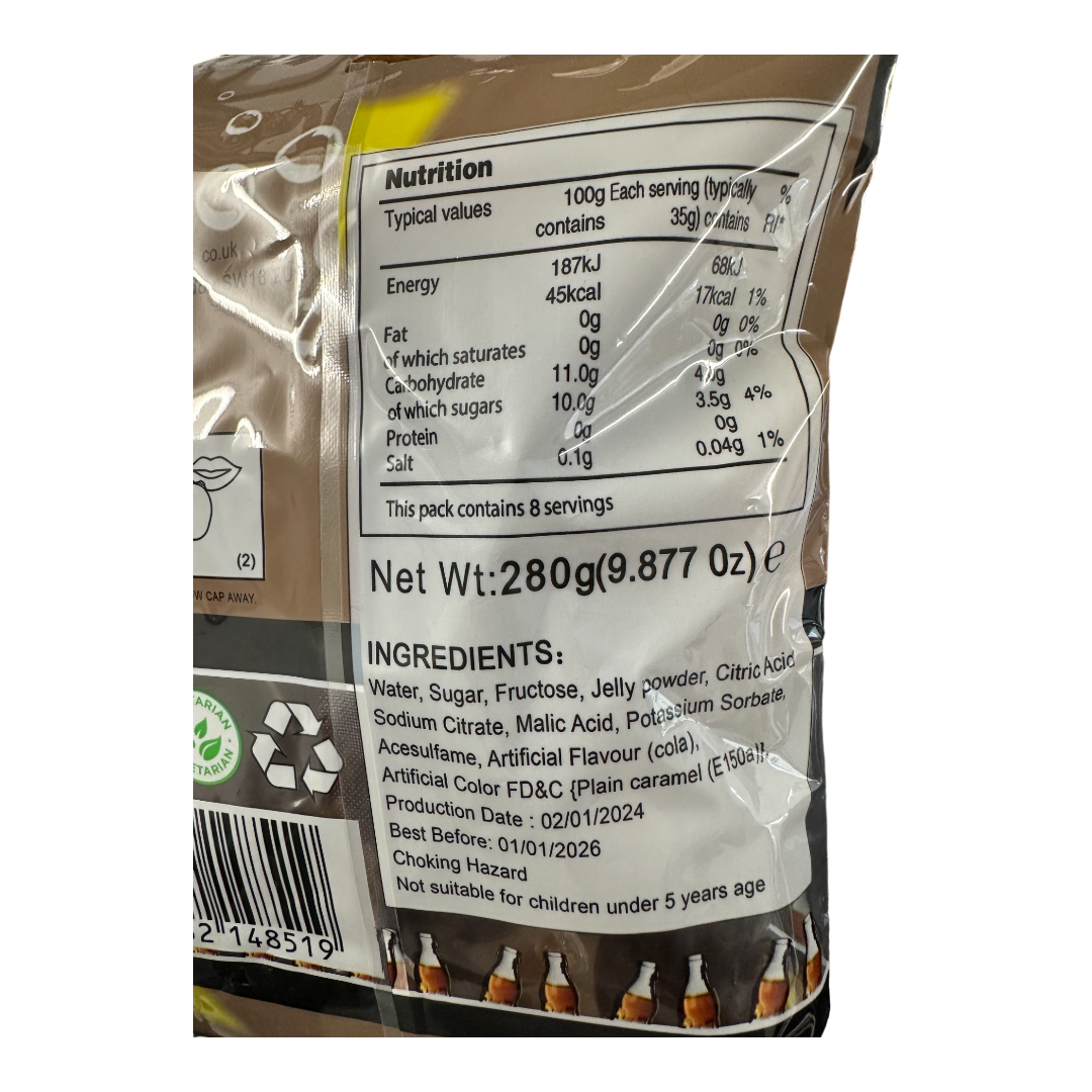Cola Jelly Bottle Fruit Blast - 9.9oz (280g)