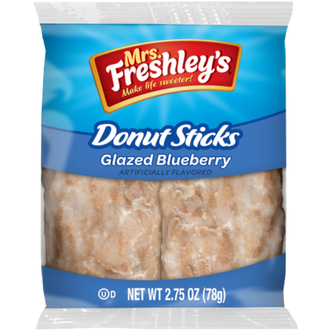 Mrs Freshley's Donut Sticks Glazed Blueberry - 2.75oz (78g)