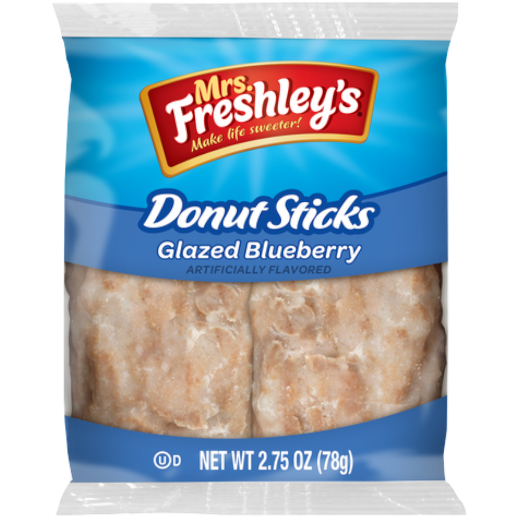 Mrs Freshley's Donut Sticks Glazed Blueberry - 2.75oz (78g)