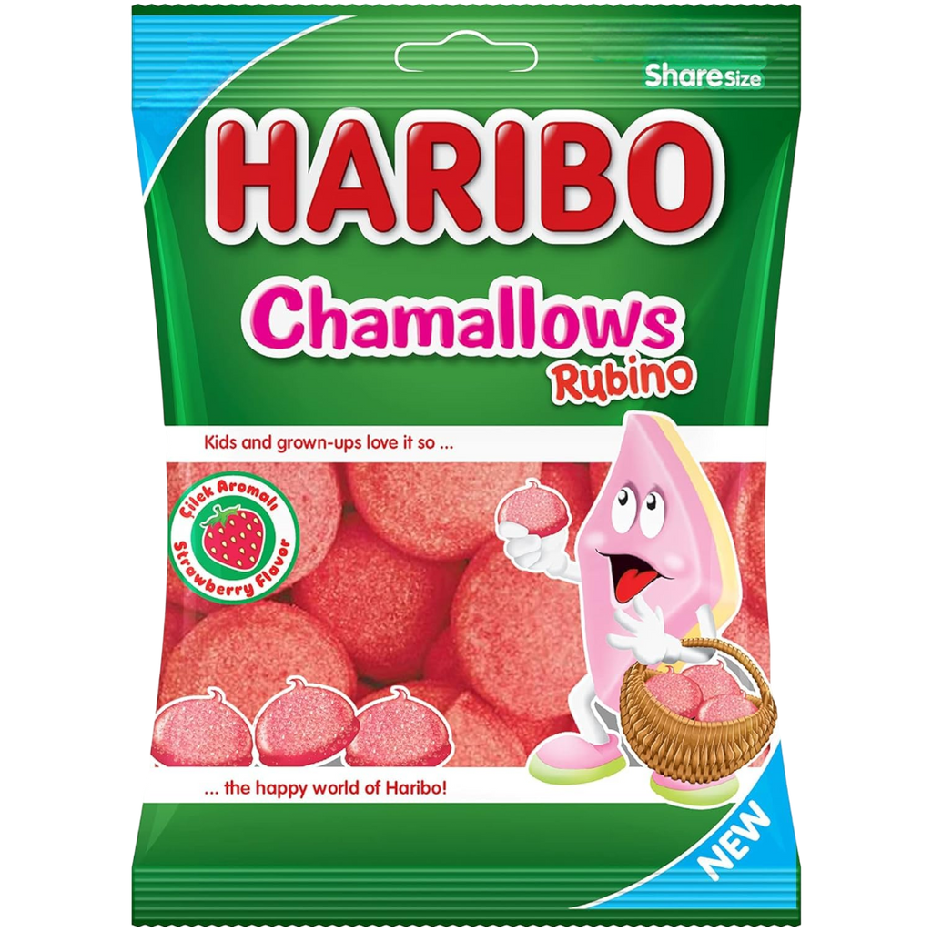 Haribo Chamallows Rubino Strawberry Flavour Share Bag (European) - 6.2oz (175g)