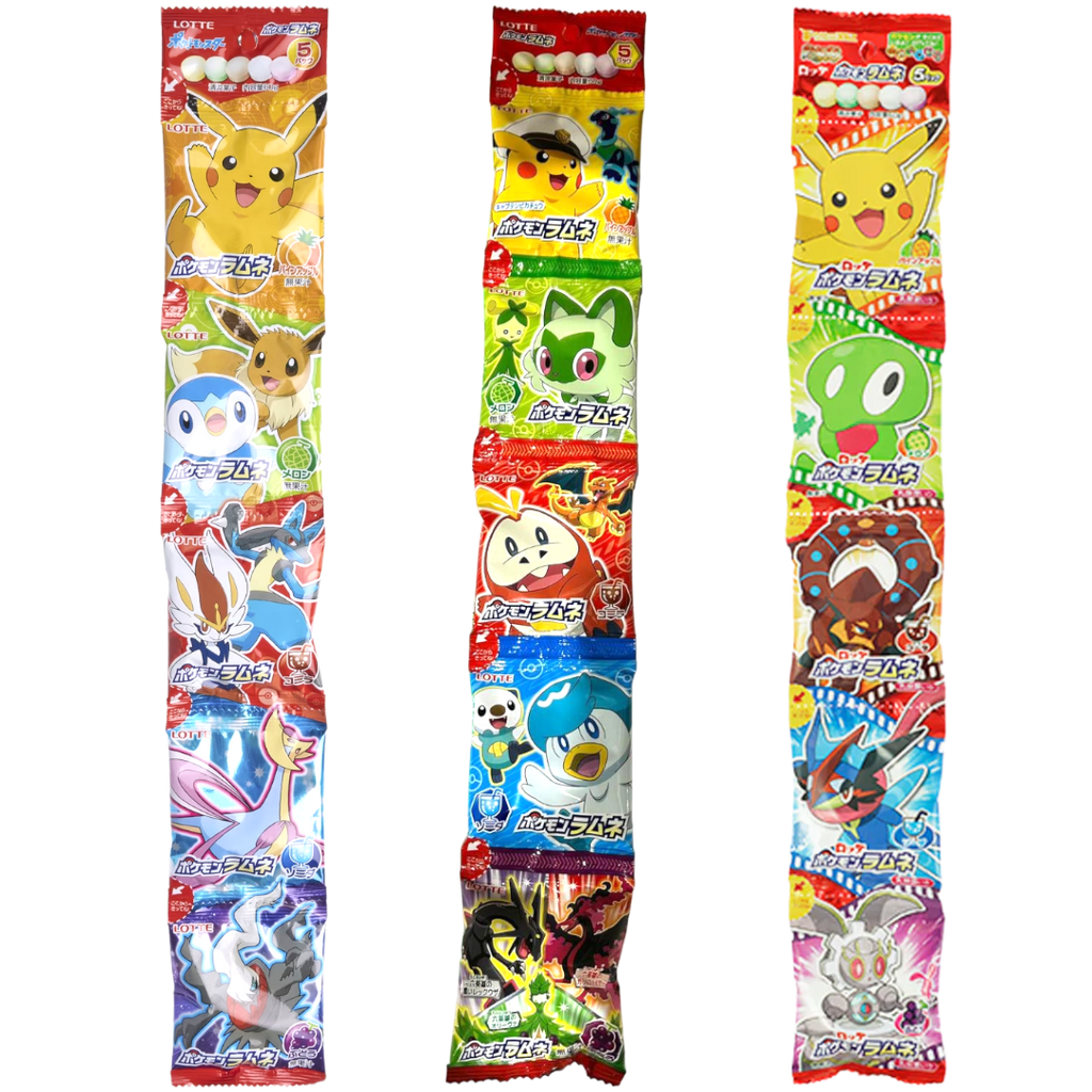 Lotte Pokemon Ramune Candy Strip - 2.11oz (60g)