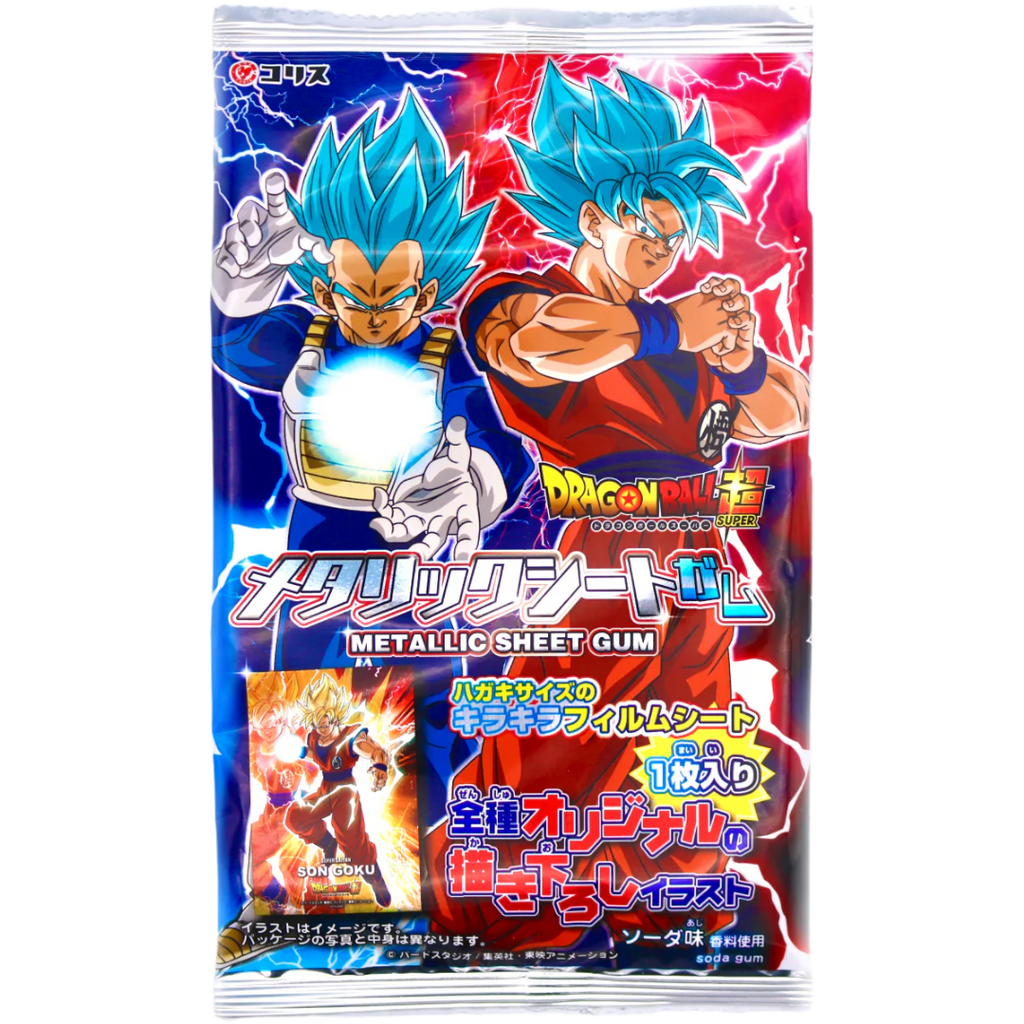 Dragon Ball Super Metallic Sheet Chewing Gum - 0.12oz (3.5g)