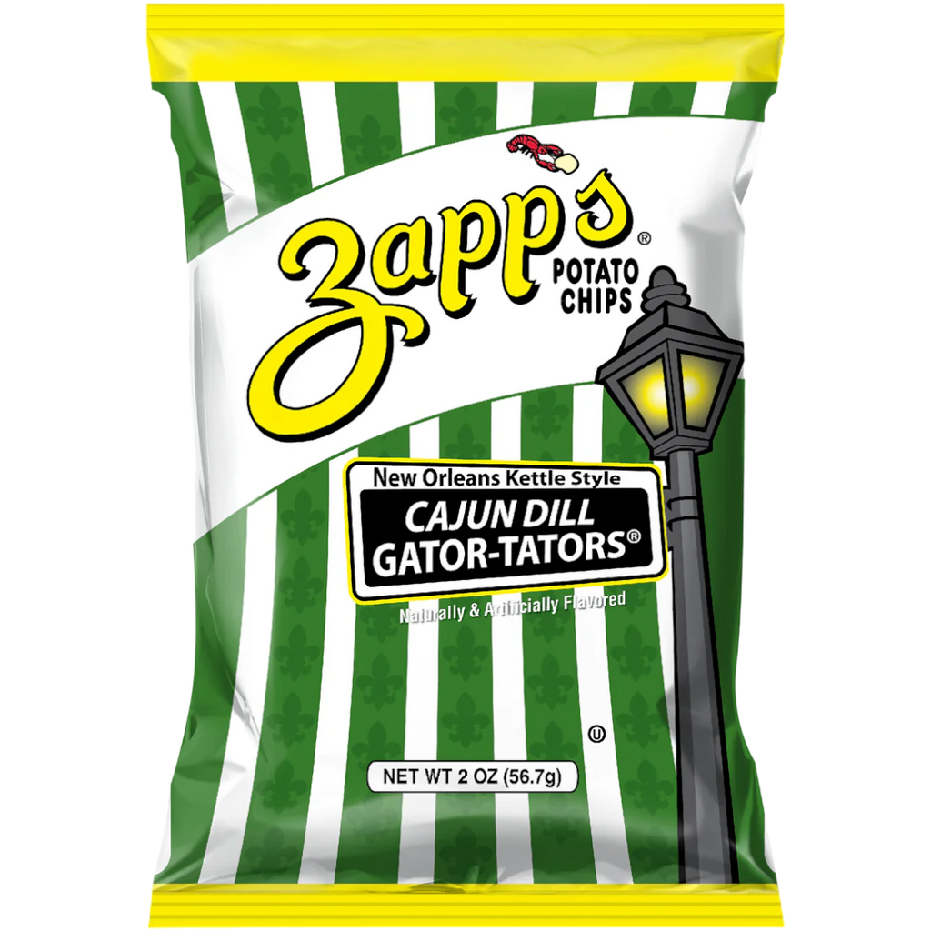 Zapp's New Orleans Kettle Style Cajun Dill Gator-Tators Potato Chips - 2oz (56.7g)