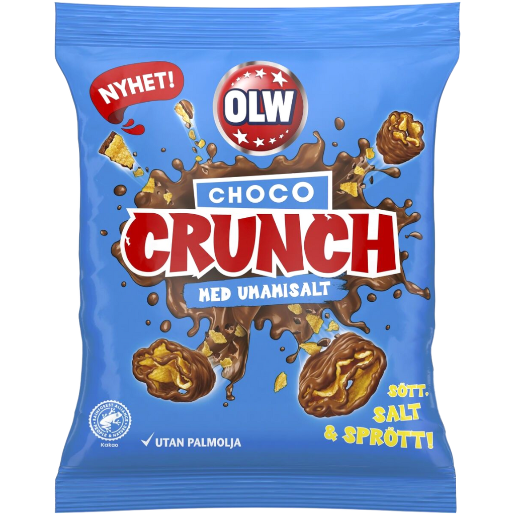 OLW Choco Crunch (Chocolate Covered Salted Potato Chips) (Sweden) - 3.17oz (90g)